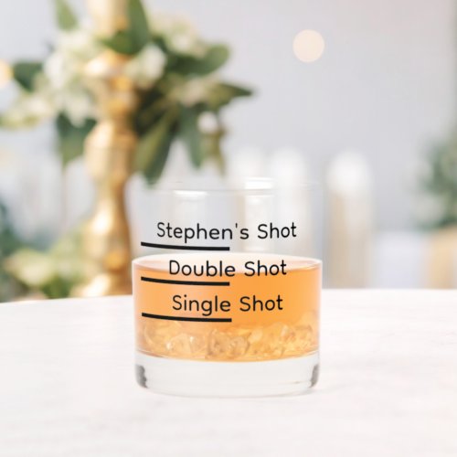 Funny Personalized Shot Pour  Whiskey Glass