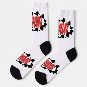 Funny personalized socks with rupture hole design