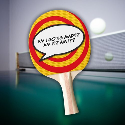 Funny Personalized Speech Bubble Modern Cool Ping Pong Paddle