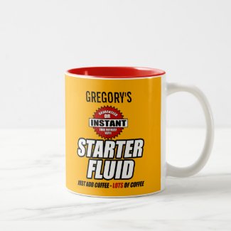 Funny Personalized Starter Fluid Coffee Mug