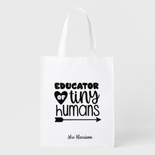 Funny personalized Teacher's gift Grocery Bag