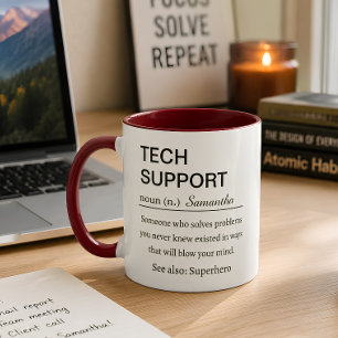 Funny Personalized Tech Support Definition Mug