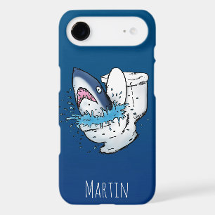 Funny Personalized Toilet Shark iPhone 17 Air Case