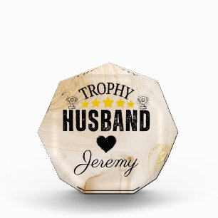 Funny Personalized Trophy Husband Acrylic Award