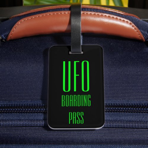 Funny Personalized UFO Luggage Tag Gift