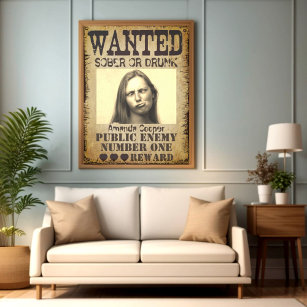 Funny personalized wanted poster