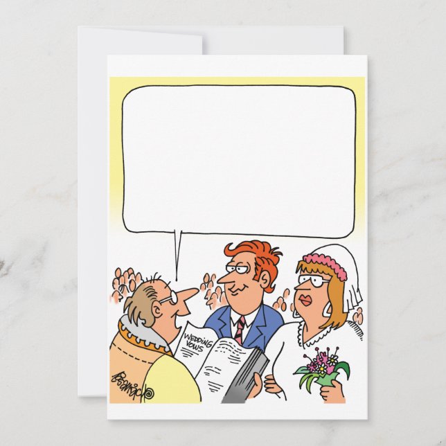 FUNNY PERSONALIZED WEDDING INVITATIONS (Front)