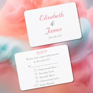 Funny Personalized Wedding RSVP Invitation Card