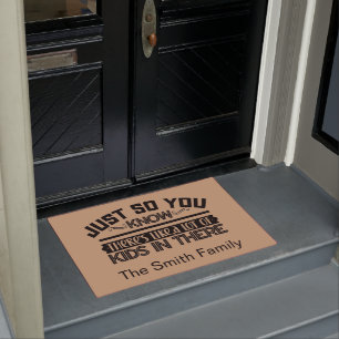Funny Personalized Welcome Doormat