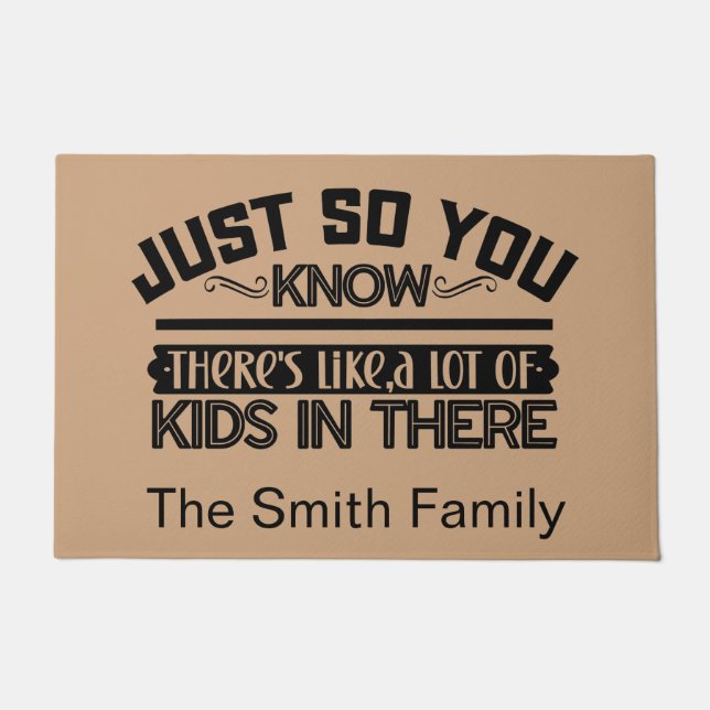 Funny Personalized Welcome Doormat  (Front)