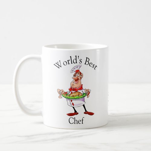 Funny Personalized Worlds Best Chef Coffee Mug