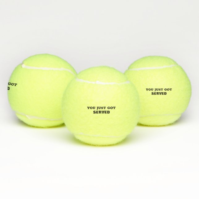 Funny Personalized You Just Got Served Tennis Ball (Multi)