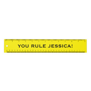 Funny personalized You rule yellow ruler