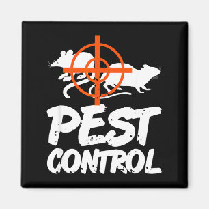 Funny Pest Control Humor For Rat Hunters & Tra Magnet