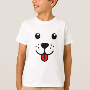 Funny Pet Animal Dog Puppy Happy Emoticon Face T-Shirt