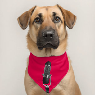 Funny Pet Bandana Collar with Microphone