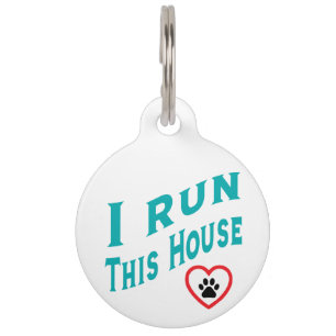 Funny Pet Cat Dog ID Tag