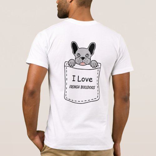 Funny Pet French Bulldog Breed Love T_Shirt