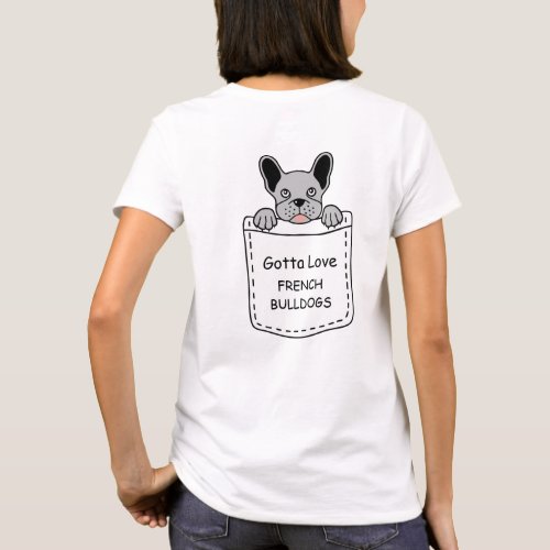 Funny Pet French Bulldog Love T_Shirts