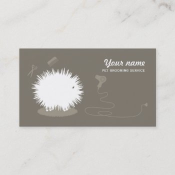 Funny Pet Grooming Business Card by tashatzazzle at Zazzle