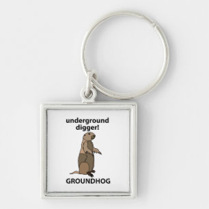 Funny Pet Groundhog Keychain
