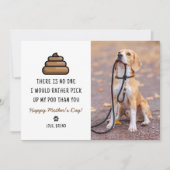 Funny Pet Happy Fur Mothers Day Card (Front)