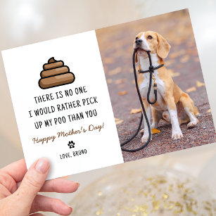 Funny Mothers Day Gifts for Dog Mom, Cute Mother's Day Card Gift for Dog  Lover Owner, Dog Moms Card Gift