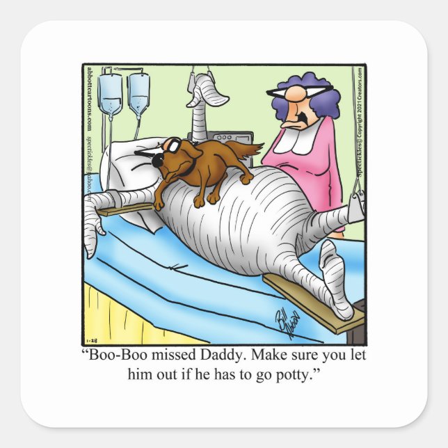 Funny Pet Humor Stickers (Front)