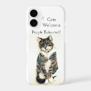 Funny Pet Quote Tabby Cat iPhone 17 Case