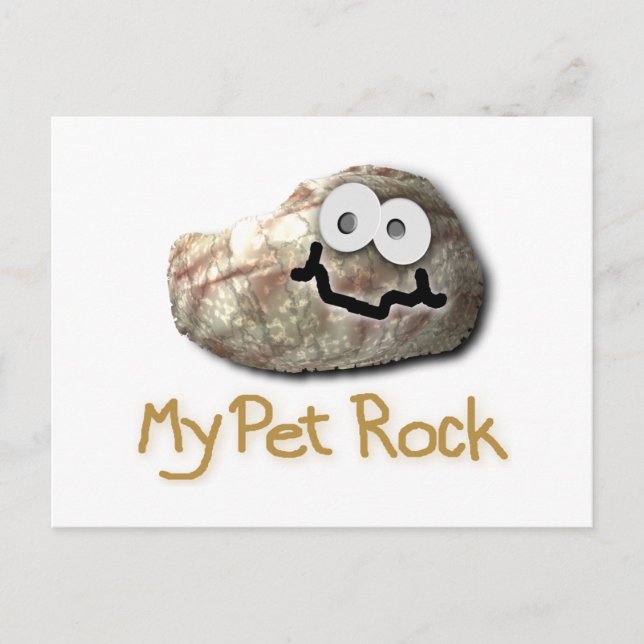 funny pet rock postcard (Front)