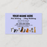 Funny Pet Sitter Business Cards