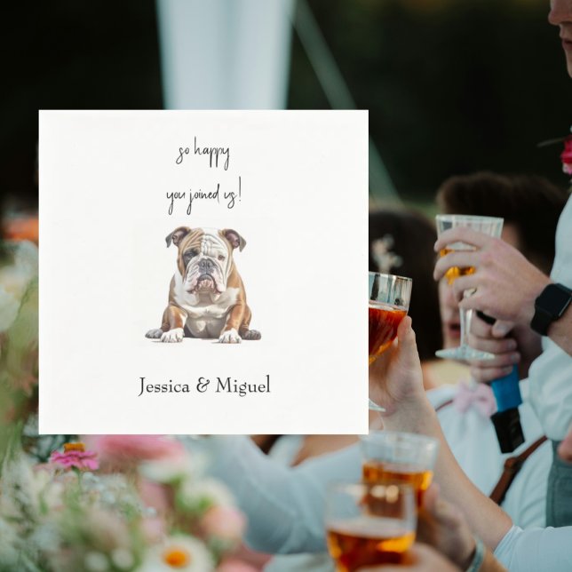 Funny Pet Wedding Cocktail II Napkins (Creator Uploaded)