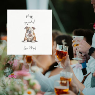 Funny Pet Wedding Cocktail Napkins