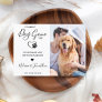 Funny Pet Wedding Modern Photo Dog Engagement  Announcement