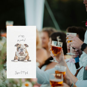 Funny Pet Wedding  Paper Guest Towels