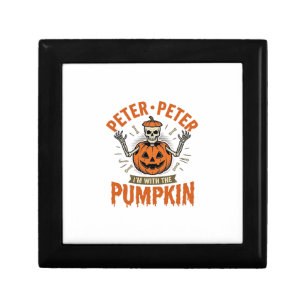 Funny Peter Peter Pumpkin Halloween Skeleton Shirt Gift Box