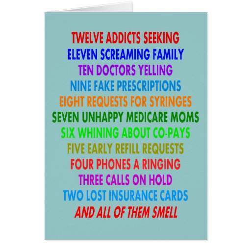 Funny Pharmacist Christmas Cards | Zazzle