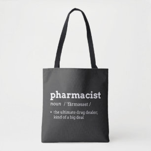 Funny Pharmacist Definition T-Shirt Tote Bag