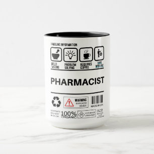 Funny Pharmacist Handling Information Mug