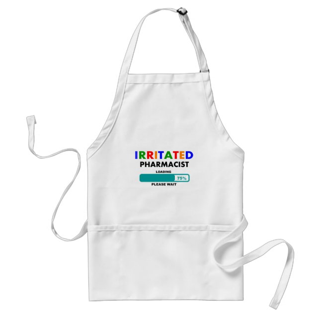 Funny Pharmacist Loading T-Shirts Adult Apron (Front)