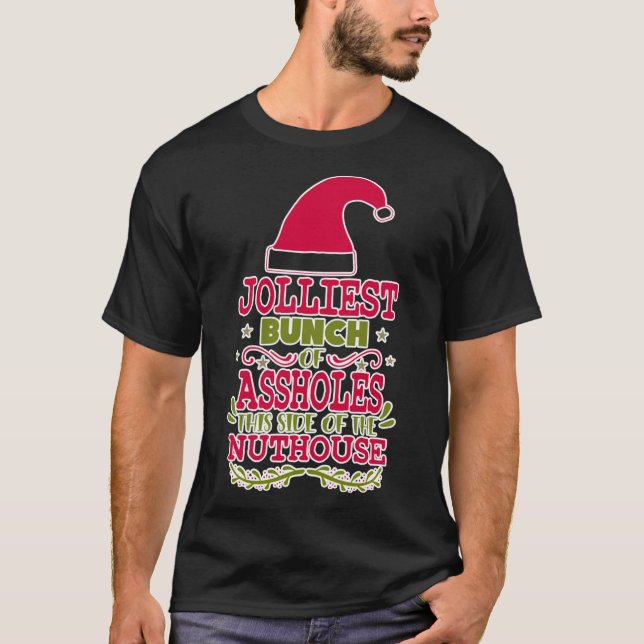 Funny Pharmacist Pharmacy Ugly Christmas Xmas Clas T-Shirt (Front)