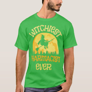 Funny Pharmacist Witch Halloween Humor 1 T-Shirt