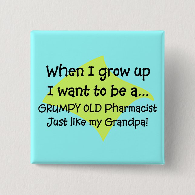 Funny Pharmacist's Grandkids T-Shirts Pinback Button (Front)