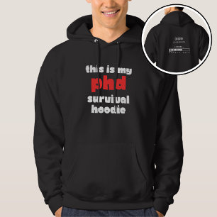 Funny PhD Survival Custom Doctor Name Loading Hoodie