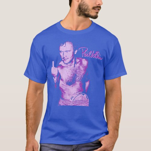 Funny Phil Collins Fan Art Purple T_Shirt