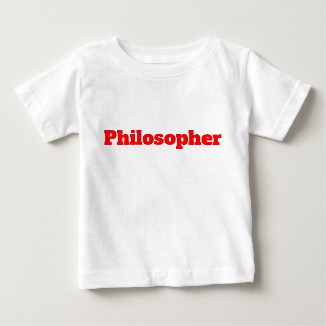 Funny Philosopher Red T-Shirt (Front)