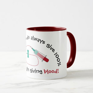 Blood Donor Mug. Blood Donor Gift. Donate Blood Mug. Give 