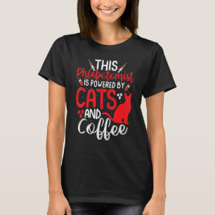 Funny Phlebotomy Phlebotomist Nurse Funny Cat Love T-Shirt