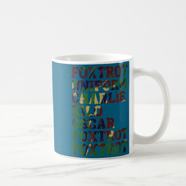 Funny Phonetic Alphabet Nato Military Lice Army Ta Coffee Mug (Right)