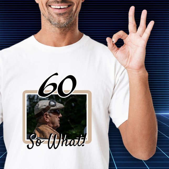 Funny Photo 60th Birthday Guest of Honor T-Shirt (Creator Uploaded)